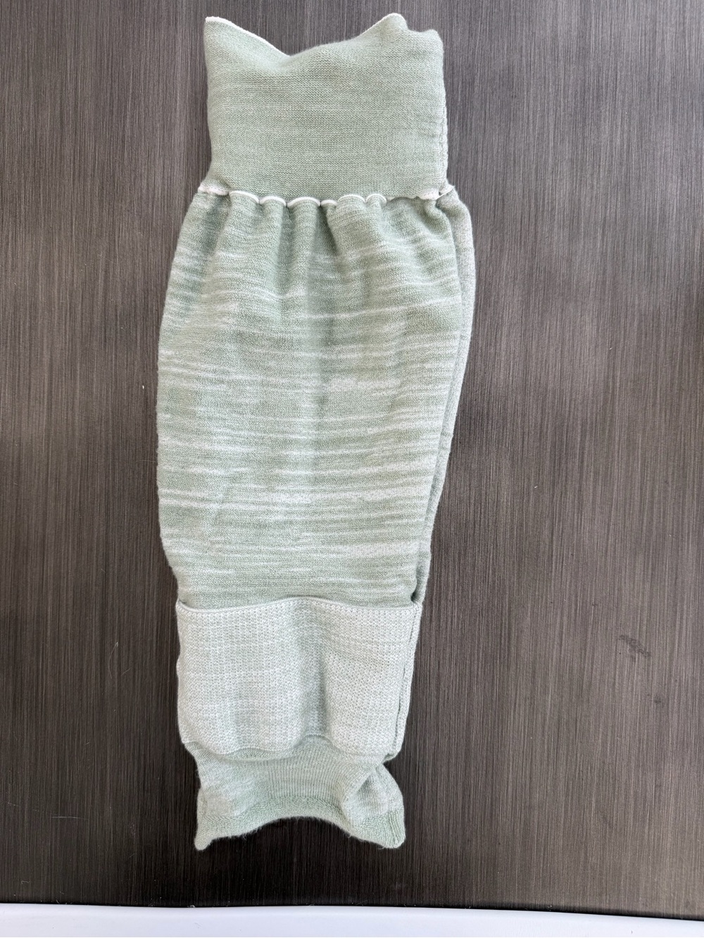 Kids Sage Green Knit newborn swaddle